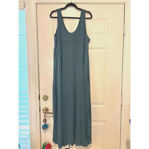Halara teal blue tank maxi stretch dress new with tags sz XL #1675